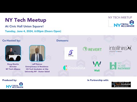 June 2024 NY Tech Meetup LIVE From Civic Hall!