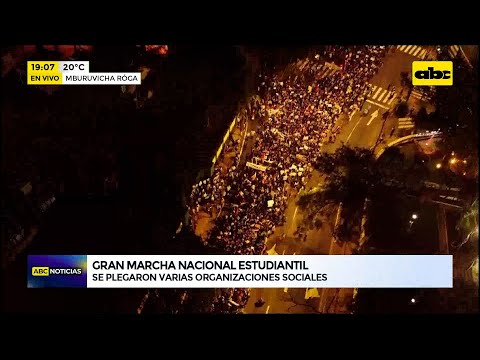 Gran marcha nacional estudiantil en defensa del Arancel Cero y los demás programas desfinanciados