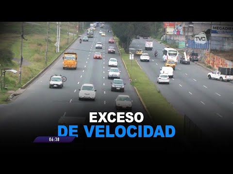 Vehículos circulan a excesiva velocidad en la av. Simón Bolívar y en la Ruta Viva