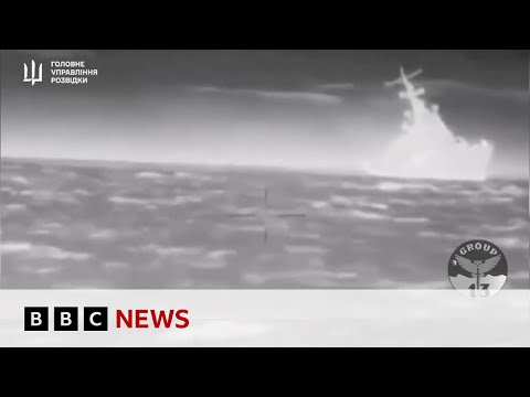 Ukrainian forces say they have 'hit a Russian missile boat in Black Sea' | BBC News