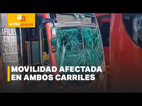 Grave accidente entre dos buses de TransMilenio afecta el tráfico por la calle 13 | CityTv