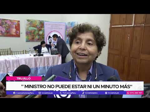 Ministro no puede estar ni un minuto más