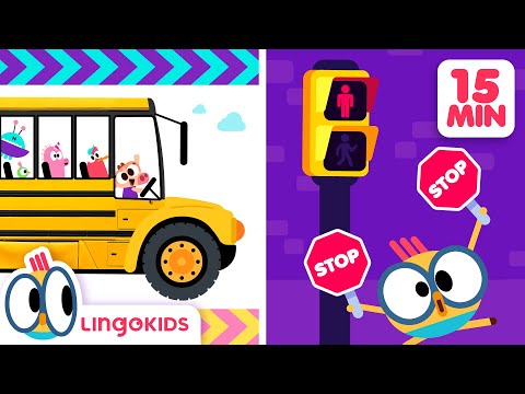 THE WHEELS ON THE BUS GO ROUND 🚌🏫 + More Songs for Kids | Lingokids
