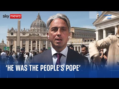 'People are in shock': Crowds gather in and around the Vatican to mourn Pope Francis
