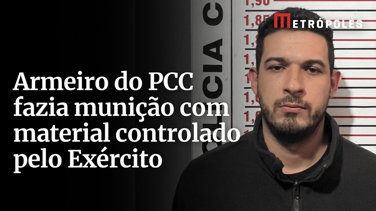 Armeiro do PCC fazia munição com material controlado pelo Exército