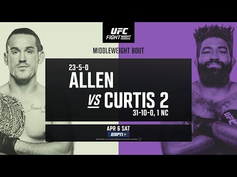 UFC Vegas 90: Allen vs Curtis 2 - April 6 | Fight Promo