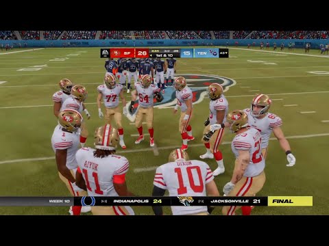 Madden NFL 25 - 49ERS vs TITANS | 2nd Half | Gameplay | DJ DIXON QB#10 | FACE OF FRANCHISE #49ers