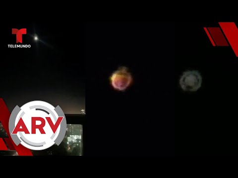 Captan supuestos OVNIS en tres países distintos y en la misma noche | Al Rojo Vivo | Telemundo