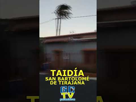 Viento muy fuerte en Taidía, San Bartolomé de Tirajana #shorts