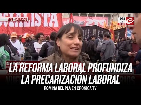 La reforma laboral profundiza la precarización laboral / Romina Del Plá