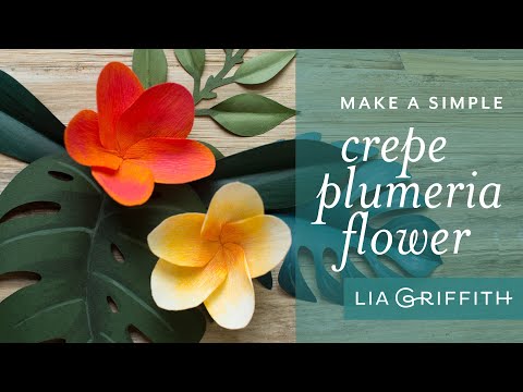 How To Make A Paper Tropical Flower - Plumeria