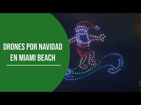 Espectáculo de Navidad con Drones en Miami Beach