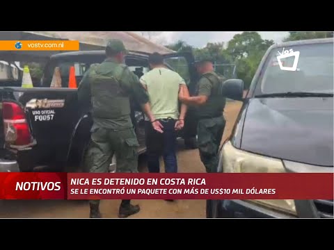 Nica es detenido con paquete de dinero en Costa Rica