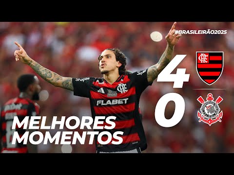 FLAMENGO 4 X 0 CORINTHIANS | MELHORES MOMENTOS | BRASILEIRÃO 2025 (27/04/25)