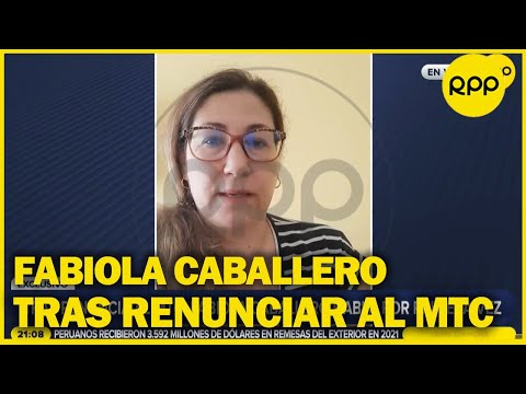 Fabiola Caballero revela que recibe amenazas tras renunciar al MTC, recibiendo mensajes soeces