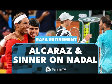 Alcaraz & Sinner React to News of Nadal's Retirement 🥹