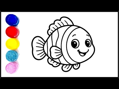 Learn to Draw a Fish | Fish Drawing for Kids | Fish Easy Drawing