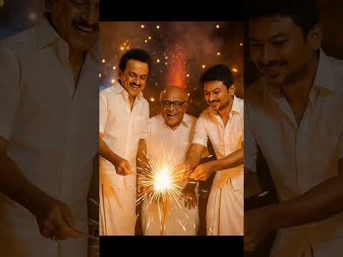 🔥🎇🧨CM Family Sarpaka Happy Diwali Makkalae#stalin #dmk#dmktroll #dipwali #diwalispecial #diwali #ai