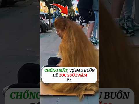 10 Năm Không Cắt Tóc – Lời Hứa Với Người Chồng Đã Khuất.#vairal #video #shorts #bian