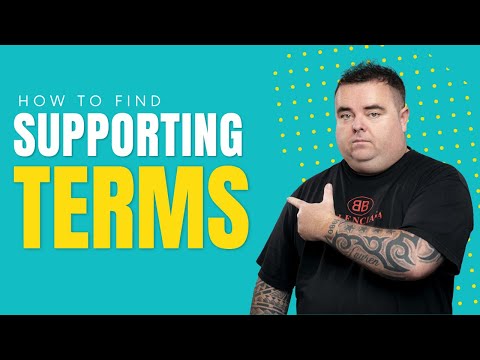 How to Find Supporting Terms for Info Content #shorts