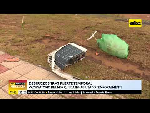 Destrozos en la Costanera y la Chacarita tras fuerte temporal