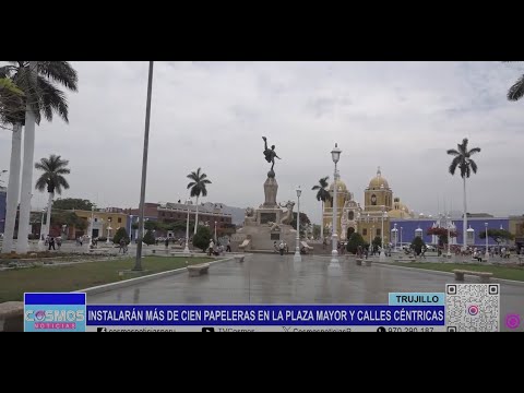 Trujillo: instalarán más de cien papeleras en la Plaza Mayor y calles céntricas