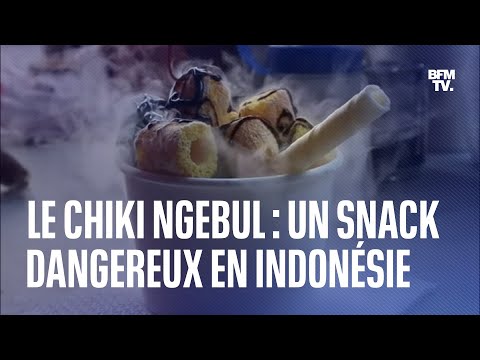 Des enfants indonésiens hospitalisés à cause du chiki ngebul, un snack à l'azote liquide