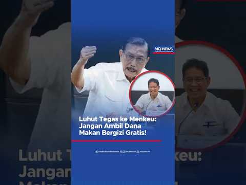 Video thumbnail Luhut Tegas ke Menkeu Jangan Ambil Dana Makan Bergizi Gratis