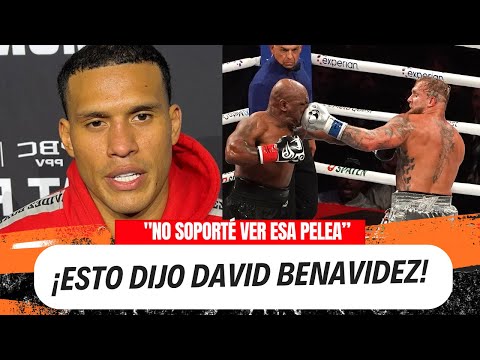 DAVID BENAVIDEZ REVELÓ SI BUSCARÁ VENGAR A MIKE TYSON POR CÓMO LO HUMILLÓ JAKE PAUL