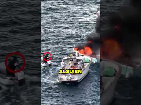 Este barco en llamas fue apagado de la manera más ingeniosa posible 🤫🤯 #shorts