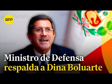 Ministro de Defensa respalda a Dina Boluarte y aborda crisis política