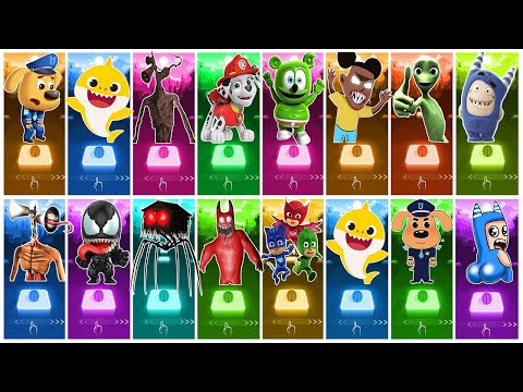 BUS EATER 🆚 EXTRA SLIDE 🆚 SKIBIDI TOILET 🆚 HOUSE HEAD 🆚 ODDBODS | Tiles Hop EDM Rush!