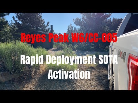 Fast Ham Radio SOTA Activation on Reyes Peak - Rapid Deployment