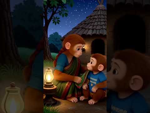 "मेहनती बेबी बंदर की कहानी 🐒 | माँ के लिए बड़ा घर ❤️ | Hardworking Monkey Story" #shorts @jungle042