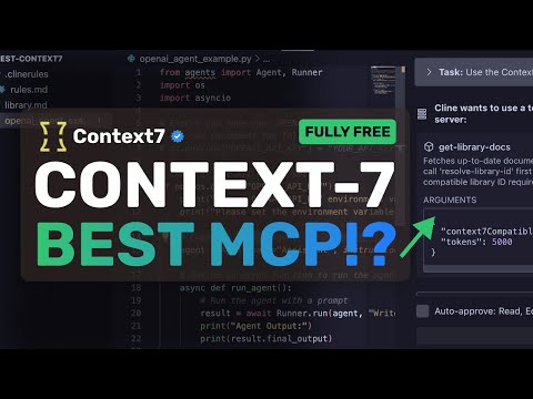 Context7 + Cline & RooCode: This MCP Server Makes CLINE 100X MORE EFFECTIVE!