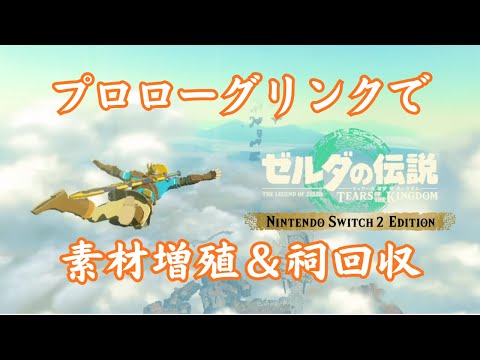 【ティアキンLIVE】プロローグリンクで素材増殖＆祠回収
