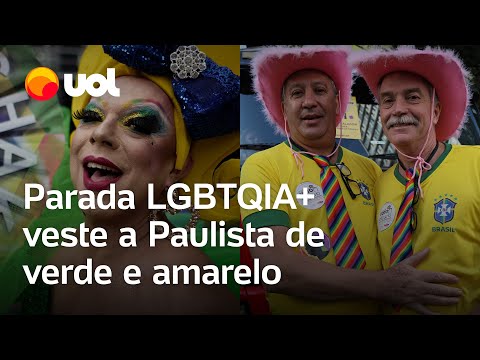 Parada LGBTQIA+ veste avenida Paulista de verde e amarelo