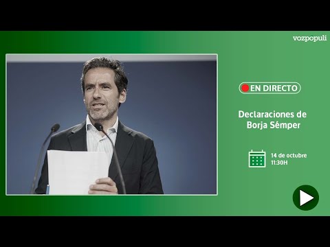 EN DIRECTO |  Borja Sémper realiza declaraciones tras la presentación de la querella del PP