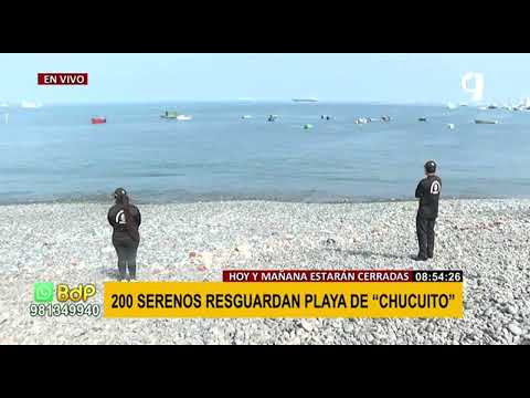 Callao: hoy y mañana las playas permanecerán cerradas