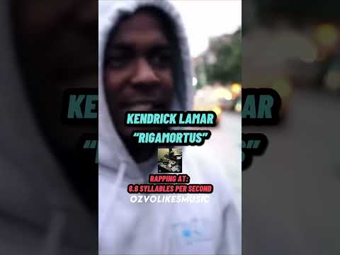 Kendrick Lamar’s FASTEST Verse! (Rigamortus)