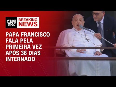 Veja a primeira aparição do papa Francisco após 38 dias internado | AGORA CNN