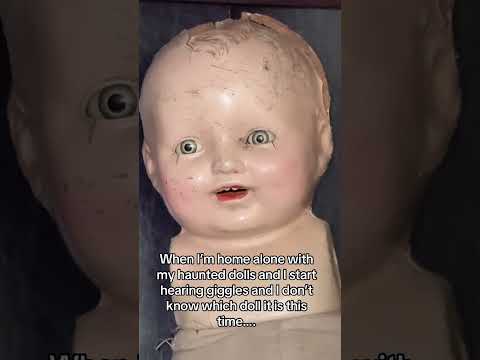 When my Haunted Dolls Start Talking… 🫣 #haunted #doll #shorts