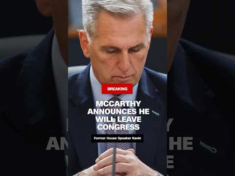 Kevin McCarthy announces he will leave Congress