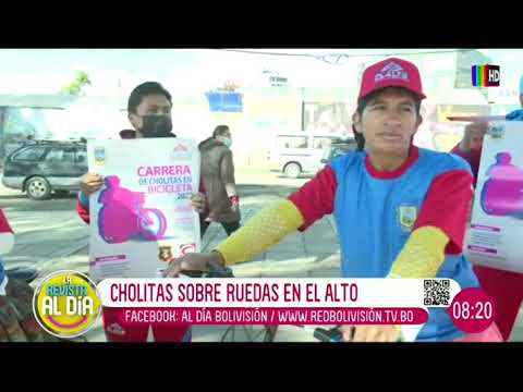 ¡Imperdible! Cholitas sobre ruedas en El Alto