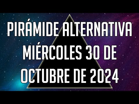 Pirámide Alternativa para el Miércoles 30 de Octubre de 2024 - Lotería de Panamá