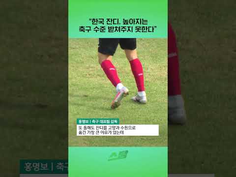한국 잔디, 높아지는 축구 수준 받쳐주지 못한다