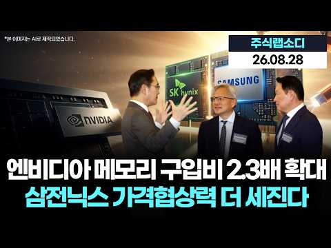 엔비디아 메모리 <strong>구입비</strong> 2.3배 확대…삼전닉스 가격협상력 더 세진다