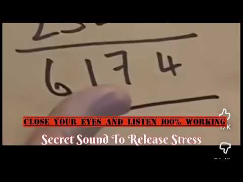 Secret Sound to reduce Stress poster
