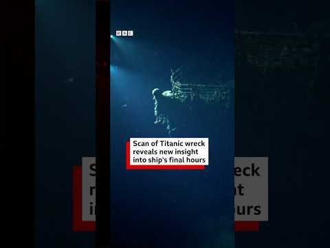 Scan of Titanic wreck reveals new insight into ship' final hours. #Titanic #BBCNews