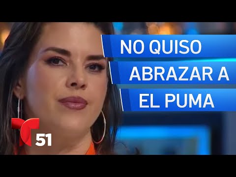 Alicia Machado no quiso abrazar a El Puma tras su eliminación